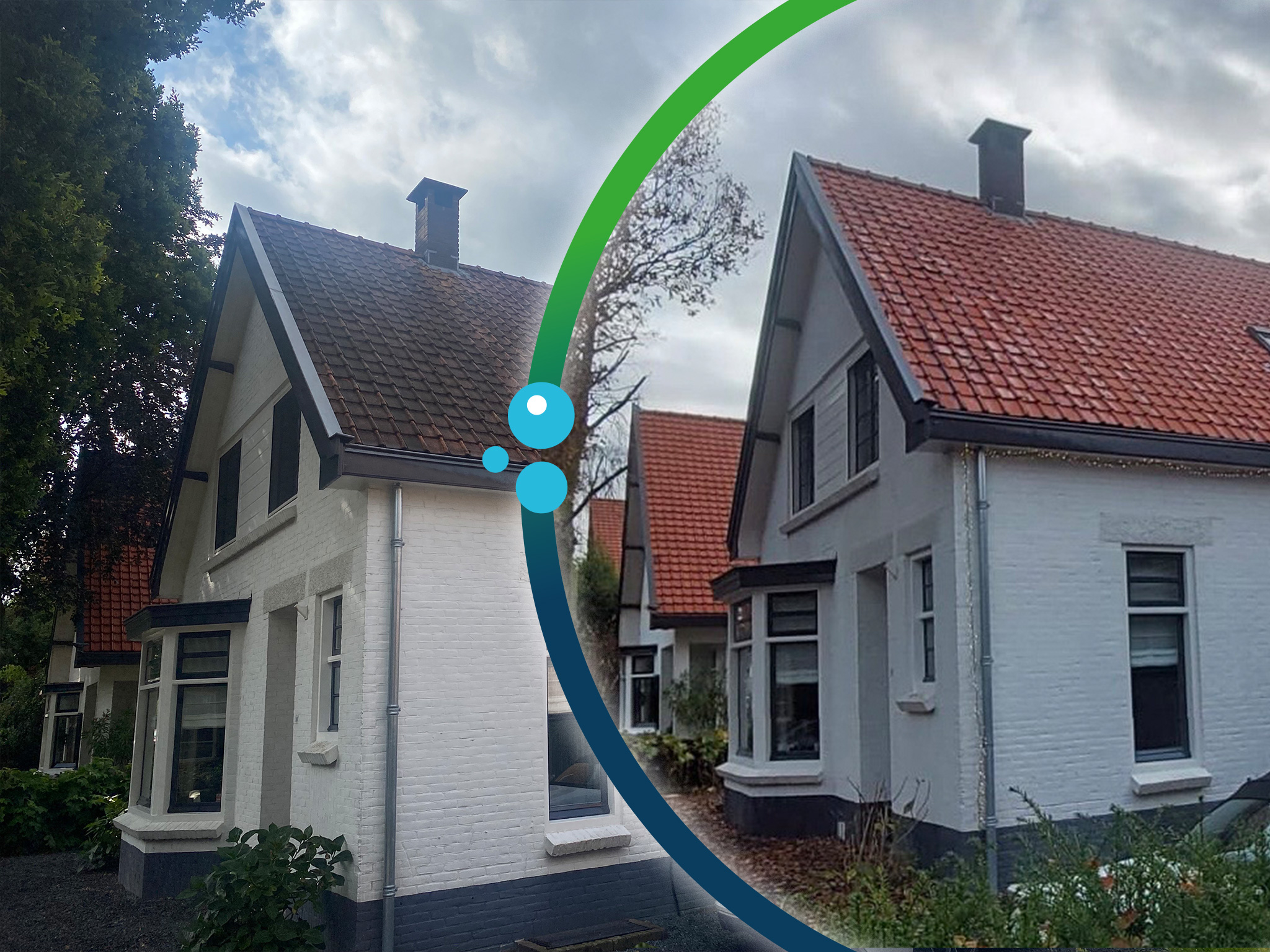 Sudwest Softwash friesland gevel en dak-reiniging