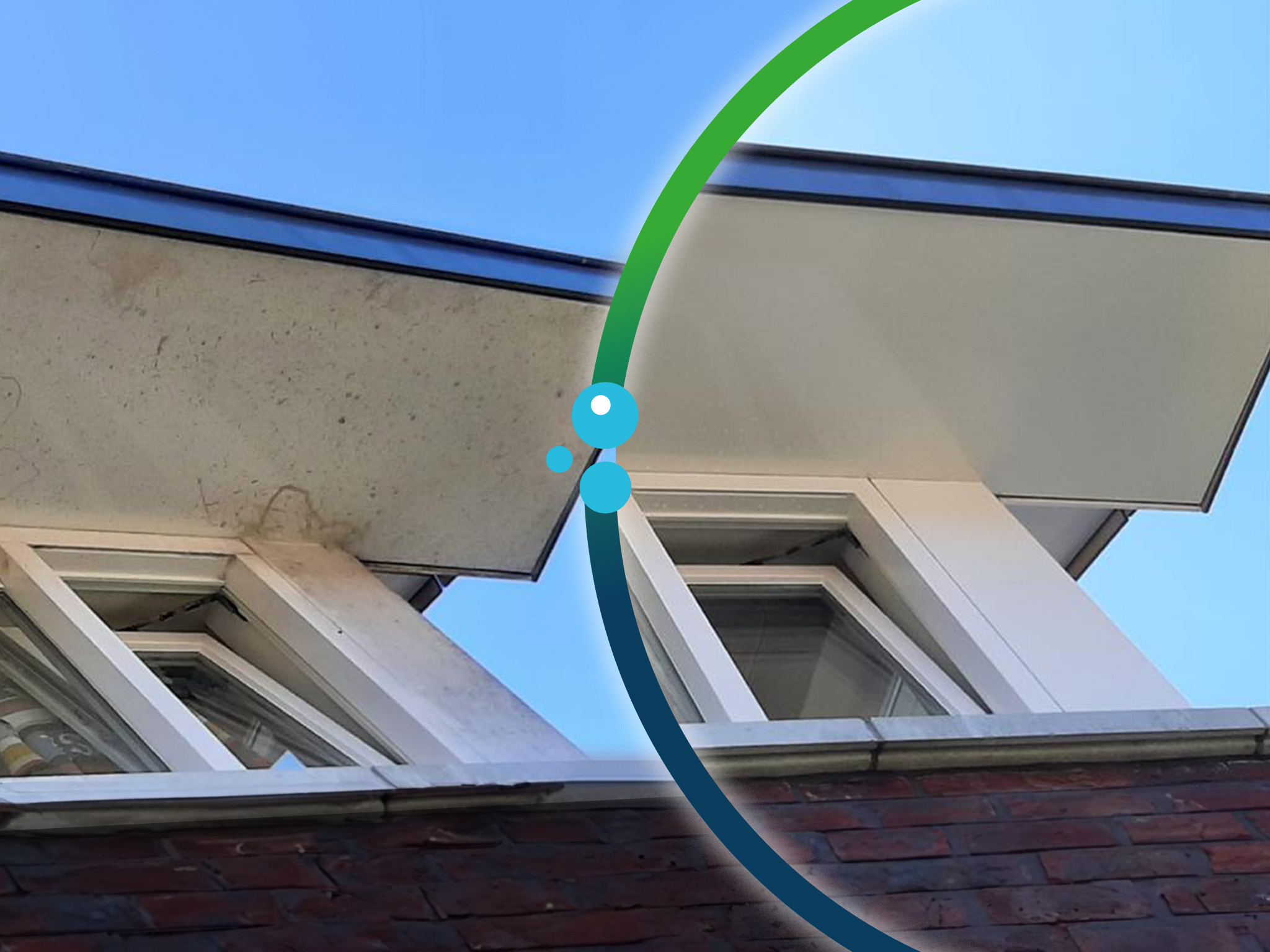 Daklijsten grondig reinigen